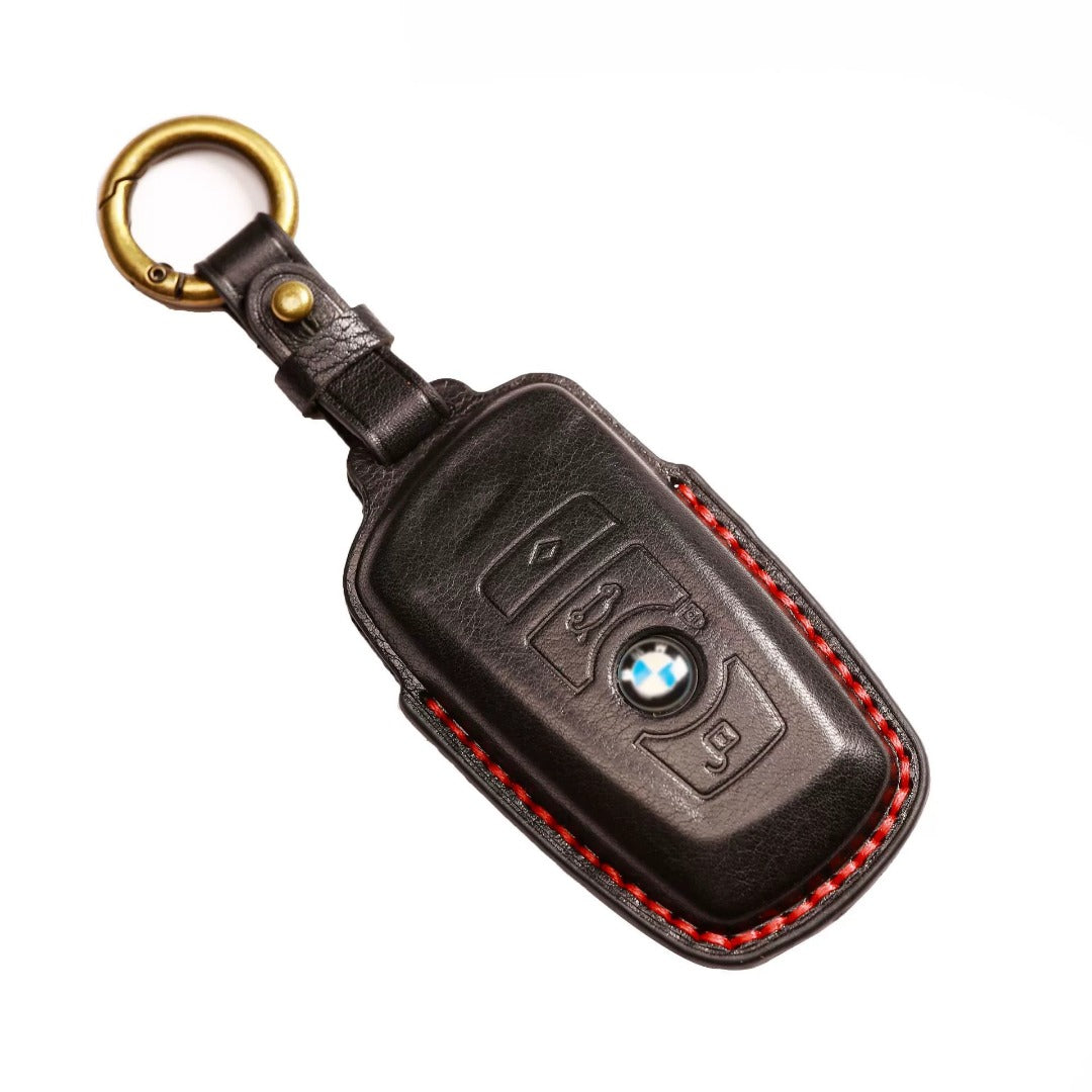 BMW Leather Car Key Cover - Genuine Leather, Premium Fit for All BMW Models