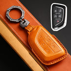 Cadillac Leather Key Cover - Premium Protector for All Models