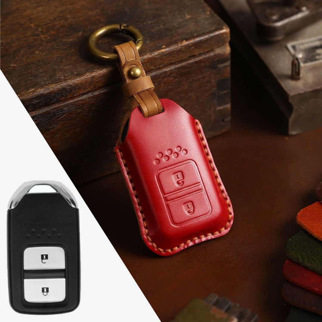 Honda CRV Lingpai XRV Civic Accord Guandao Fit Leather Car Key Cover 2,3,4,5,6 Button