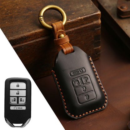 Honda CRV Lingpai XRV Civic Accord Guandao Fit Leather Car Key Cover 2,3,4,5,6 Button