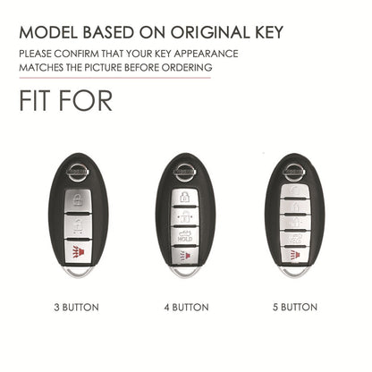 Nissan Leather Car Key Cover 3,4,5 Button