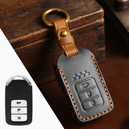 Honda CRV Lingpai XRV Civic Odyssey Elysion Accord Guandao Fit Leather Car Key Cover 2,3,4,5,6 Button