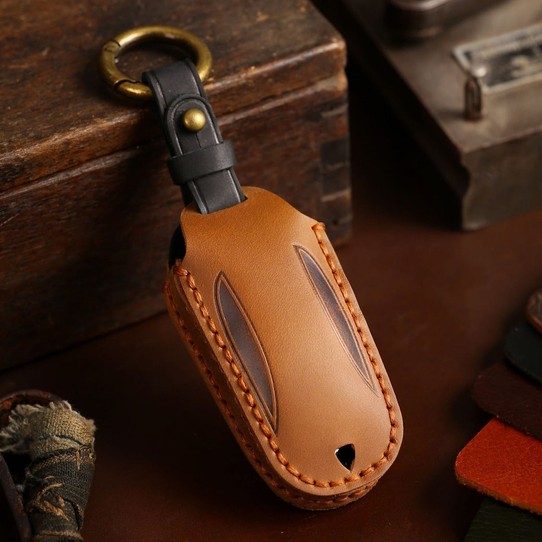 Tesla Leather Car Key Cover