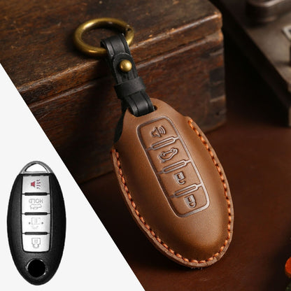 Nissan X-Trail Qashqai Tiida Teana Sylphy Leather Car Key Cover 2,3,4 Button