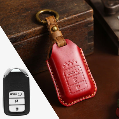 Honda CRV Lingpai XRV Civic Accord Guandao Fit Leather Car Key Cover 2,3,4,5,6 Button