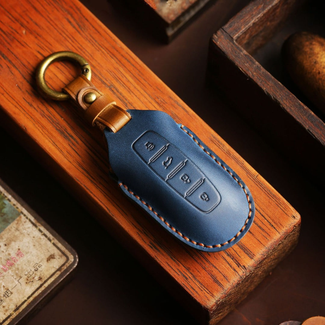 Ford Equator Leather Car Key Cover 4 Button