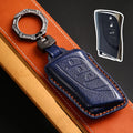Carsine Luxury Lexus Key Fob Case - Handmade Genuine Leather Protector Cover |Fits All Models Blue / C