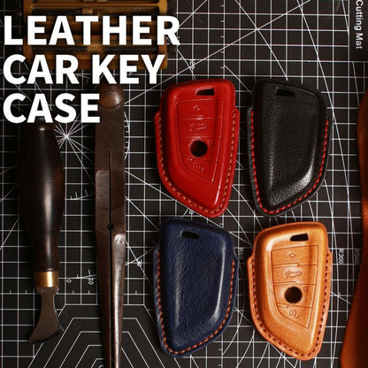 BMW Leather Car Key Cover - Genuine Leather, Premium Fit for All BMW Models