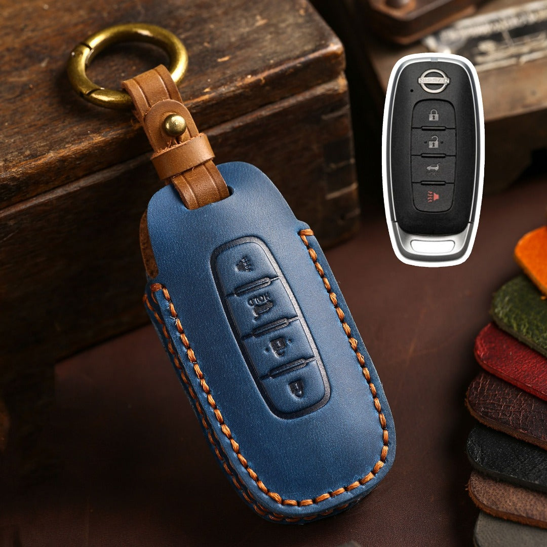 Nissan Teana Leather Car Key Cover 2,3,4,5 Button