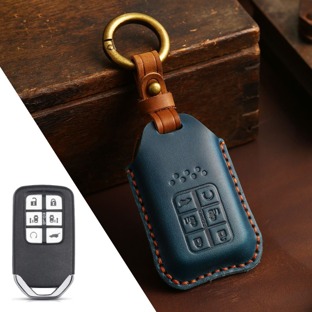 Honda CRV Lingpai XRV Civic Accord Guandao Fit Leather Car Key Cover 2,3,4,5,6 Button