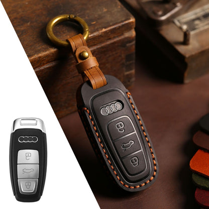 Audi A4L Q5L Q7 A4 A5 Leather Car Key Cover