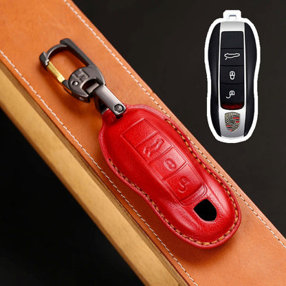 Porsche Leather Car Key Cover