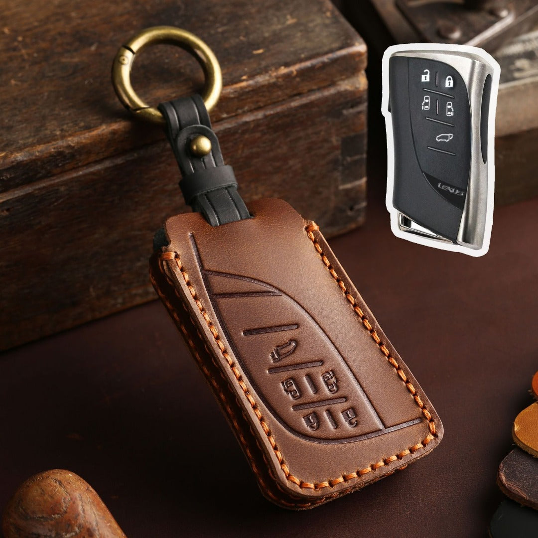 Lexus Es200 Rx/es300 Nx200 LM350h LM500 Leather Car Key Cover 3,4,5 Button