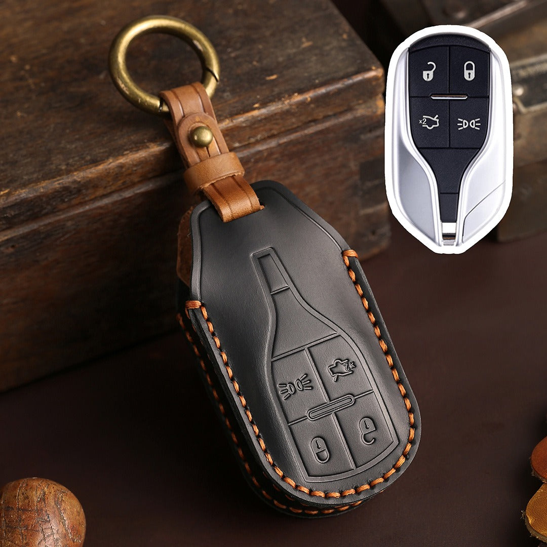 Maserati Leather Car Key Cover