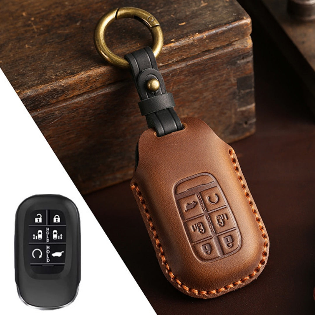 Honda Odyssey Elysion Leather Car Key Cover 5,6 Button