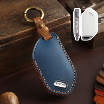 Kia Leather Car Key Cover 5,6,7,8,9 Button