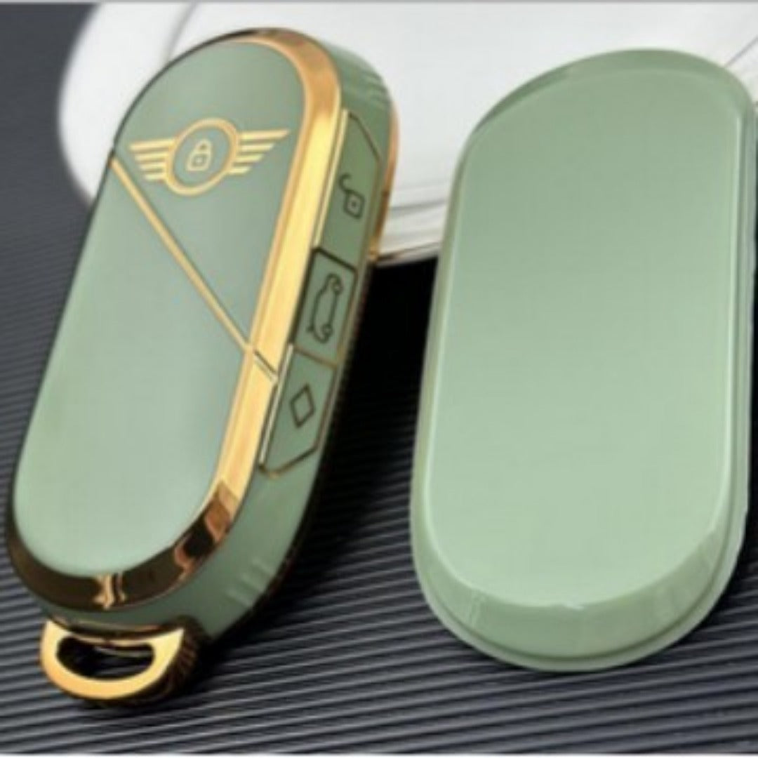 BMW Mini Car Key Case Golden Edge