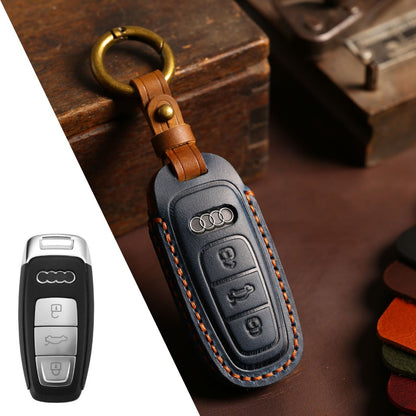 Audi A4L Q5L Q7 A4 A5 Leather Car Key Cover