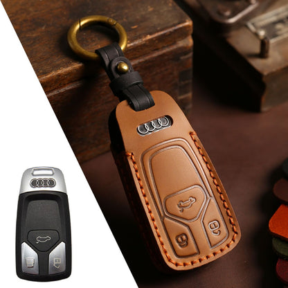 Audi A4L Q5L Q7 A4 A5 Leather Car Key Cover