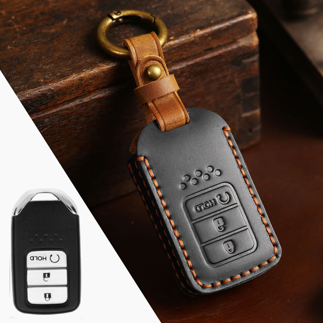 Honda CRV Lingpai XRV Civic Odyssey Elysion Accord Guandao Fit Leather Car Key Cover 2,3,4,5,6 Button