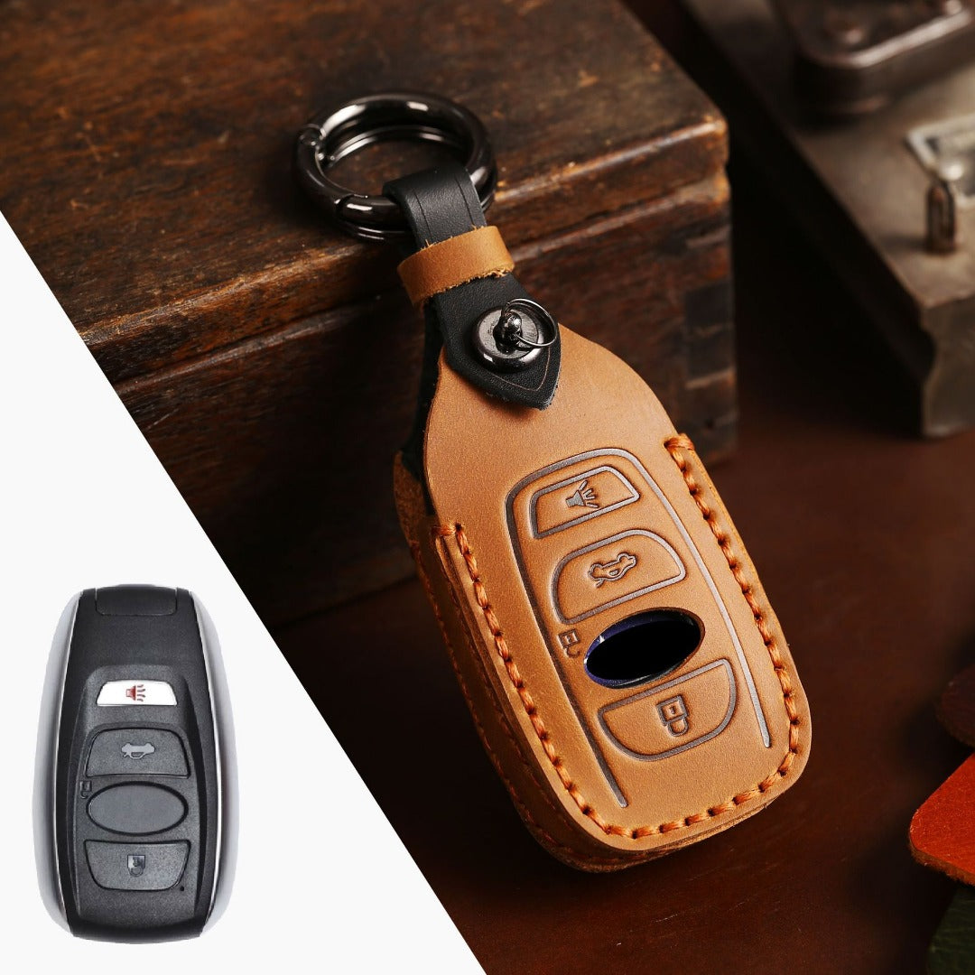 Subaru Leather Car Key Cover 3,4 Button