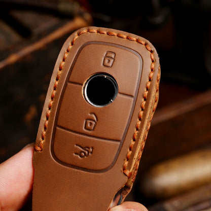 Mercedes Benz Leather Car Key Cover 3,4 Button