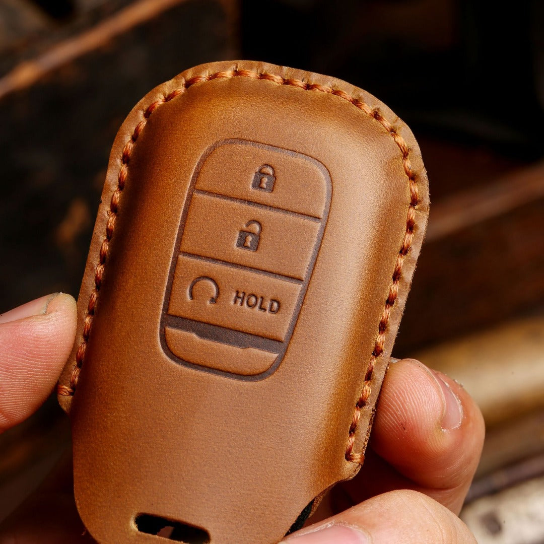 Honda Civic Leather Car Key Cover 2,3,4 Button