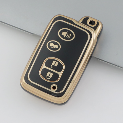 Carsine Toyota Car Key Case Golden Edge Black / Key case