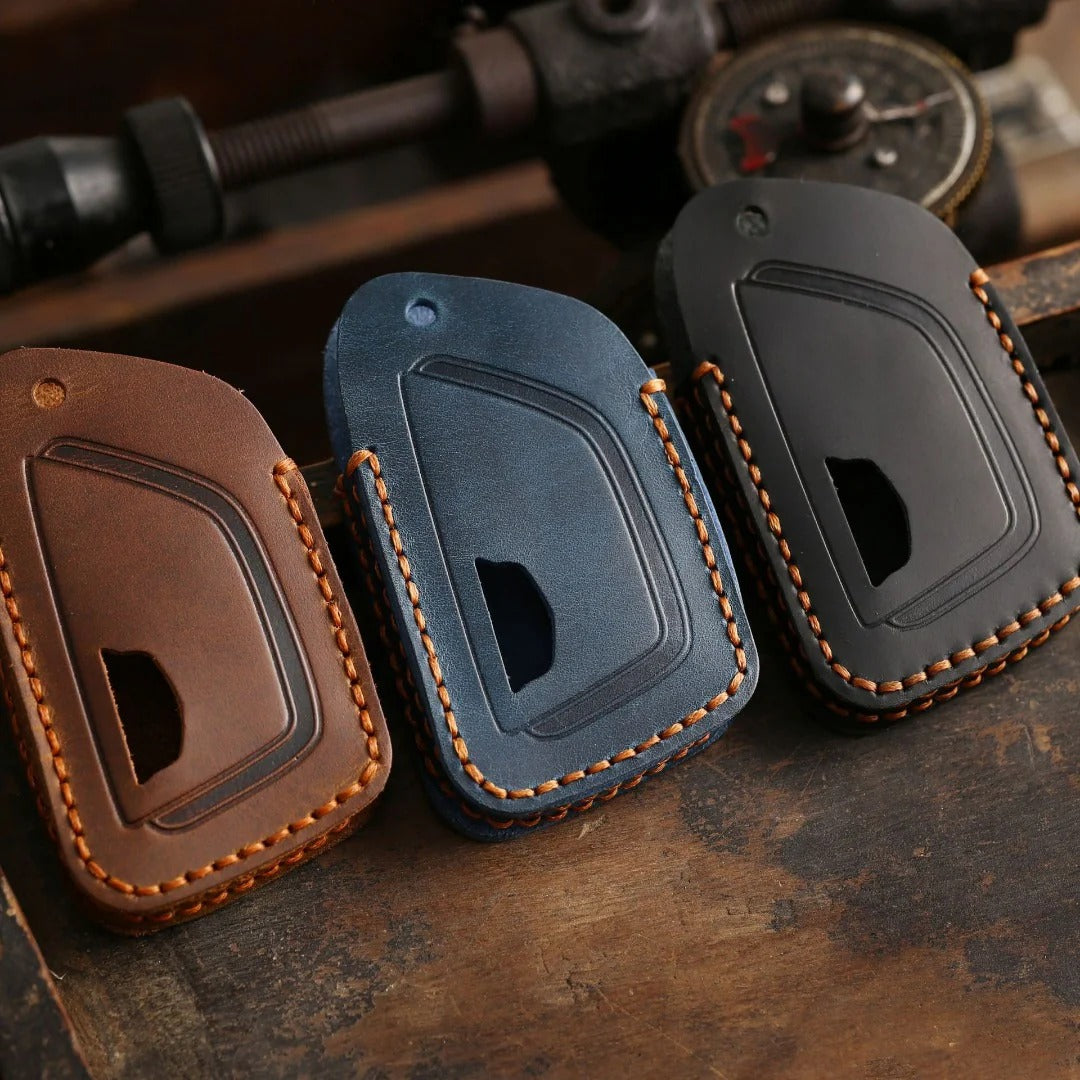 Cadillac Leather Key Cover - Premium Protector for All Models