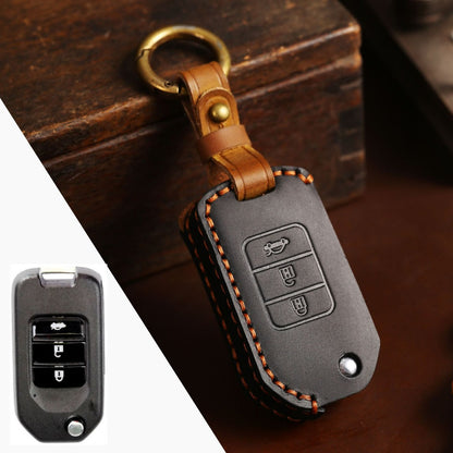 Honda Leather Car Key Cover 3 Button