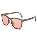Carsine women's folding air cushion sunglasses Pink