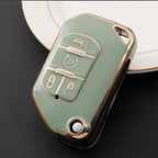 Carsine Jeep Dodge Chrysler Car Key Case Golden Edge
