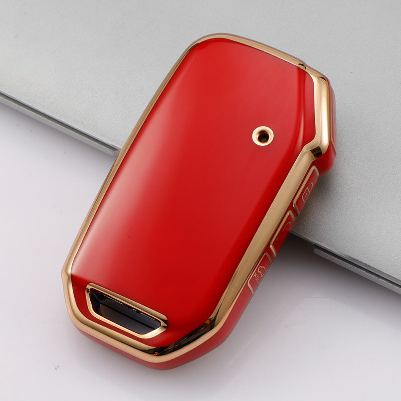 Carsine Kia Car Key Case Golden Edge Red / Key case