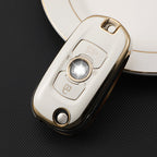 Carsine Buick Car Key Case Golden Edge White / Key case