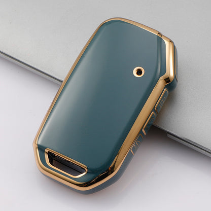 Carsine Kia Car Key Case Golden Edge Grey / Key case