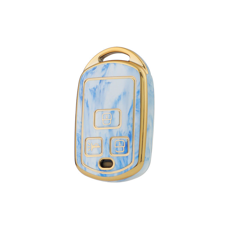 Carsine Hyundai Car Key Case Gold Inlaid With Jade