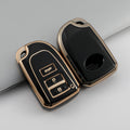 Carsine Golden Edge TPU key fob cover for Toyota Camry RAV4 - back view