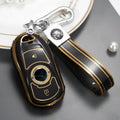 Carsine Golden Edge TPU key fob cover for Buick Encore GX Envision - side angle