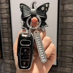 Carsine Audi Car Key Cover Silver Edge