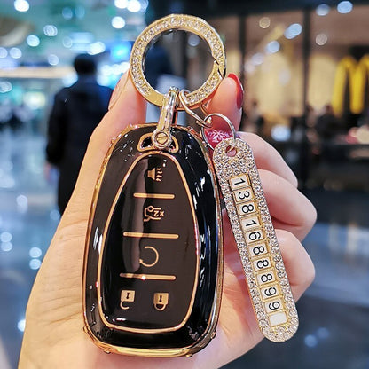 Mercedes Benz Car Key Case Rhinestones Keychain – Carsine