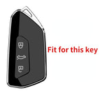 Carsine Volkswagen Car Key Case Silver Edge