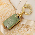 Carsine Golden Edge TPU key fob cover for Chevrolet Cruze Buick Excelle Holden - detail closeup