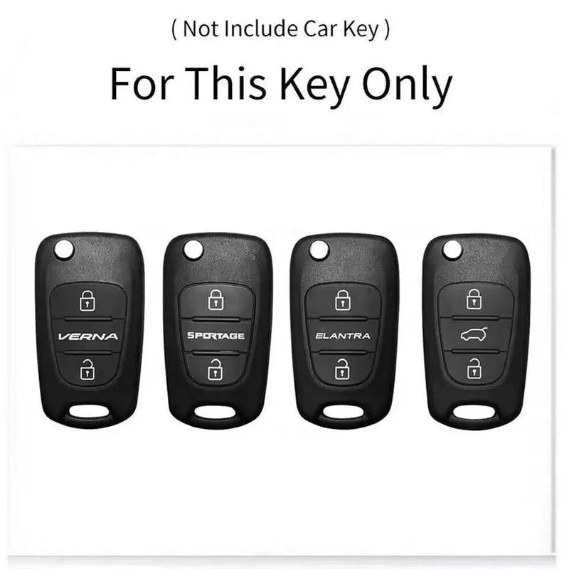 Carsine Kia Car Key Cover Silver Edge